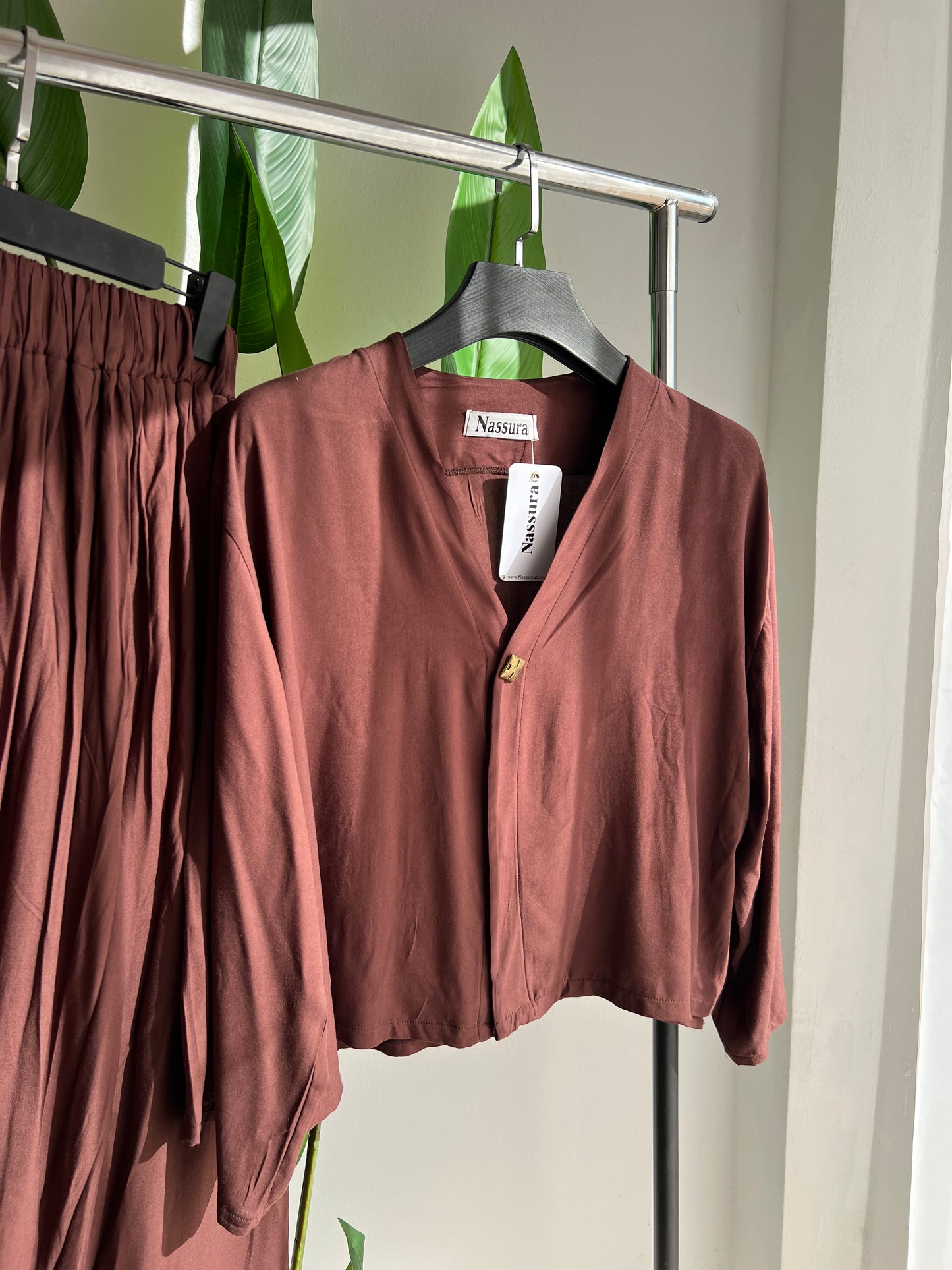 ensemble piere avec jupe en crepe