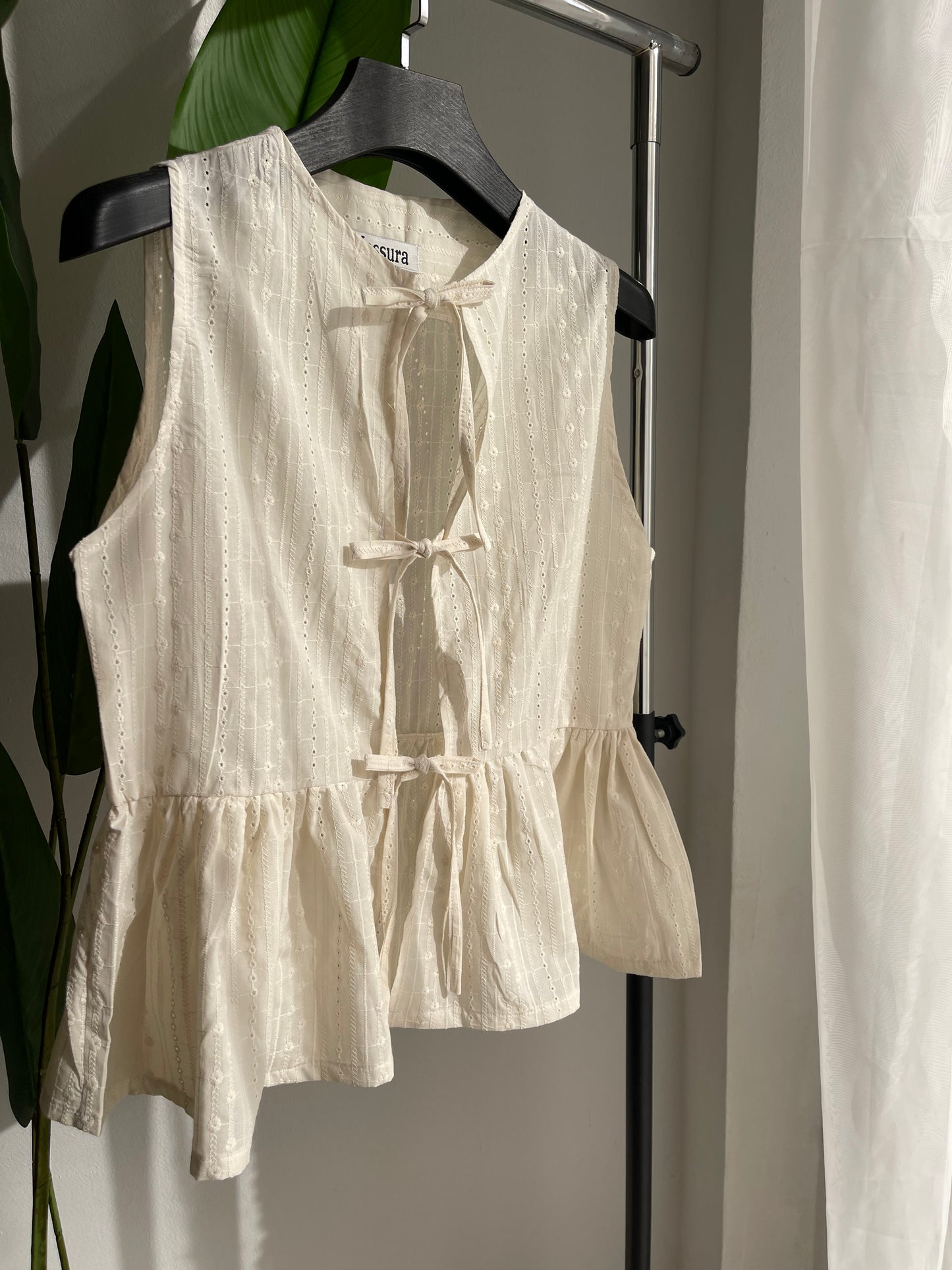 HAUT "Gelato" EN BRODERIE ANGLAISE COUTON