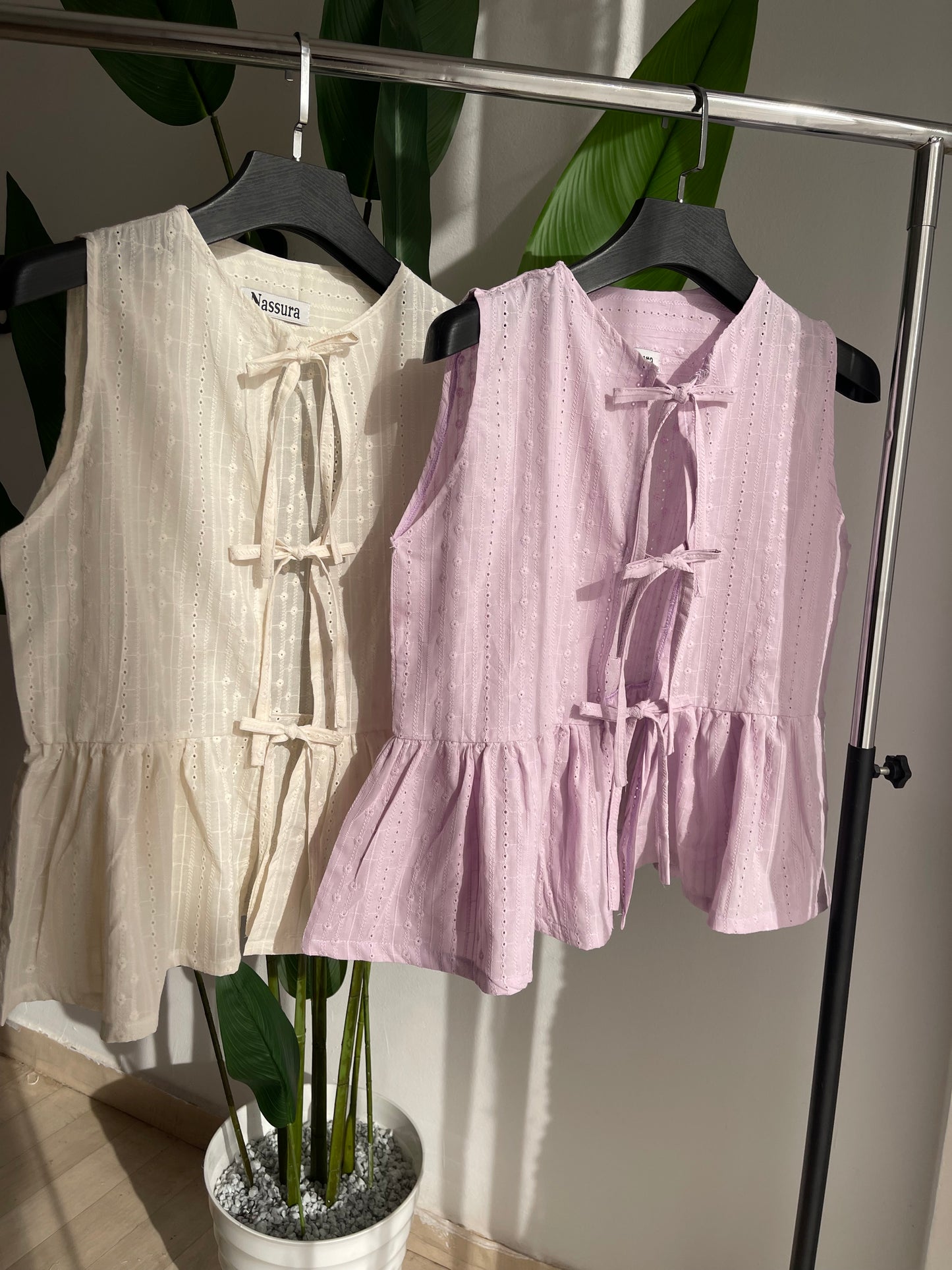 HAUT "Gelato" EN BRODERIE ANGLAISE COUTON