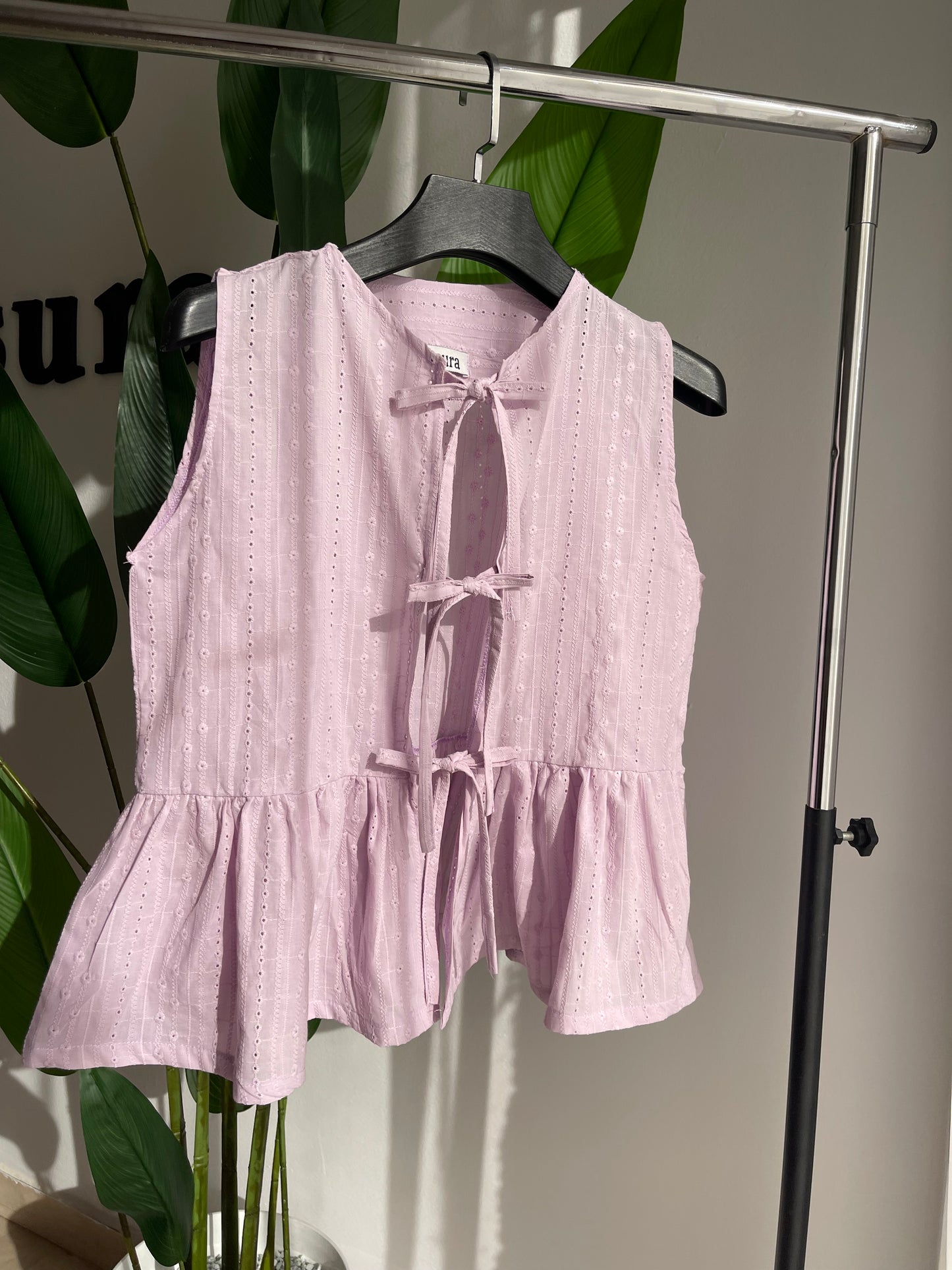HAUT "Gelato" EN BRODERIE ANGLAISE COUTON