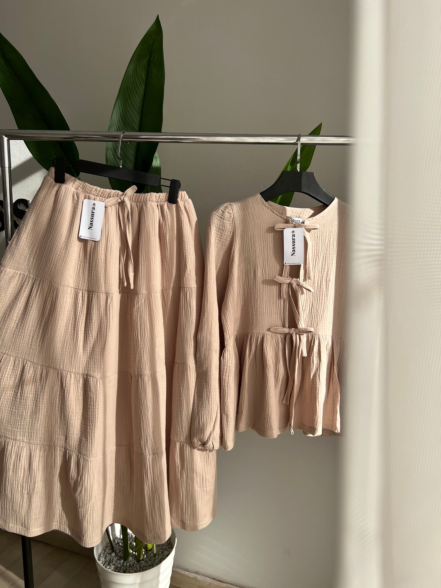 ENSEMBLE "SARABE" EN COUTON GAZE