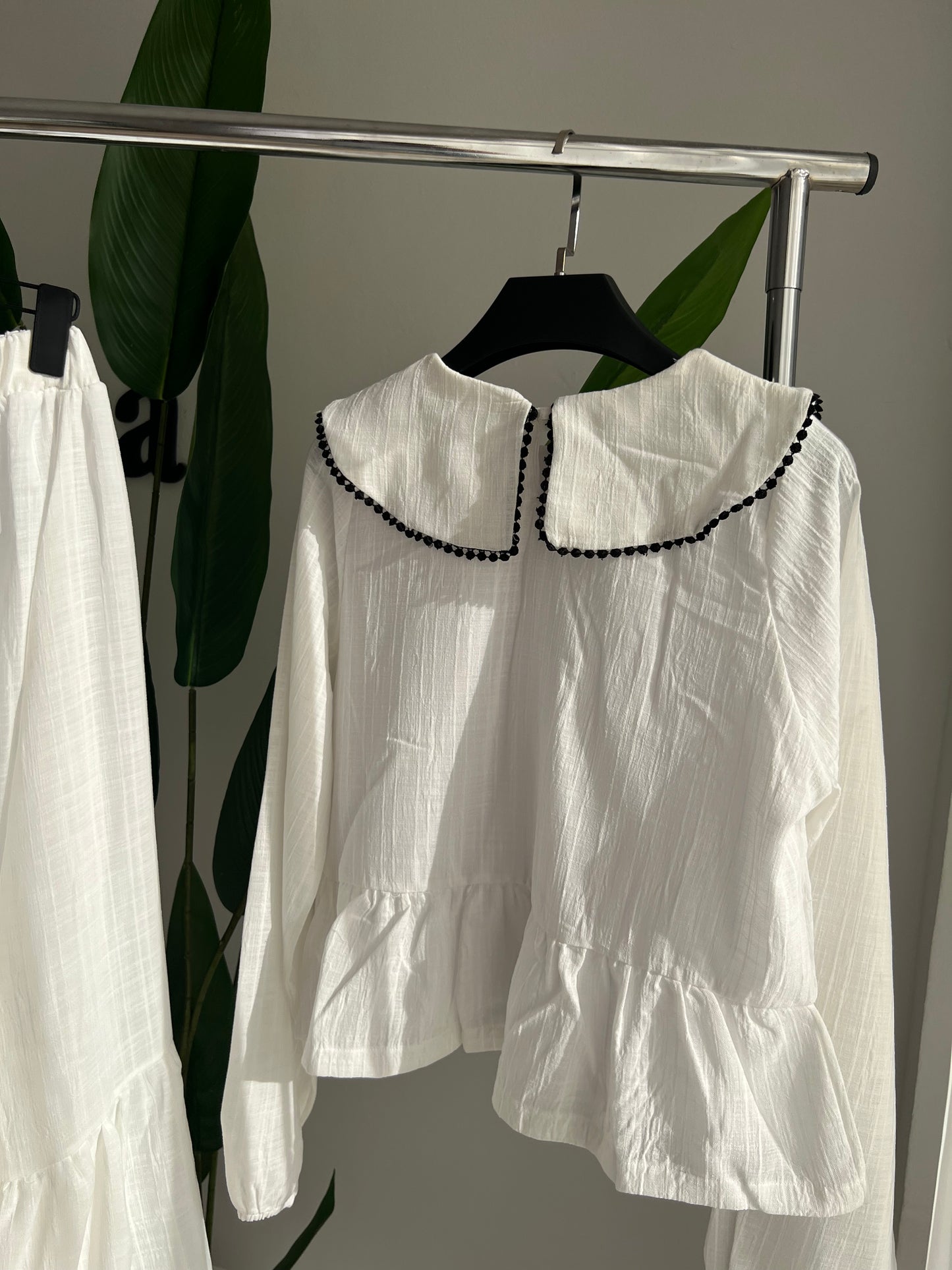 ensemble jupe et haut en lin