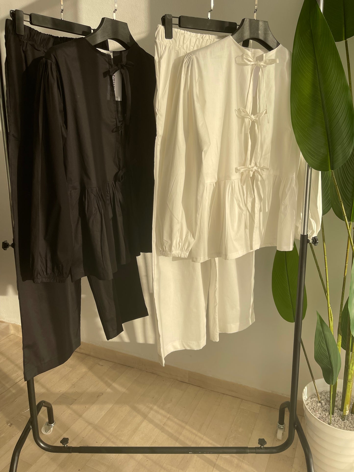 ENSEMBLE COQUETTE EN POPLINE