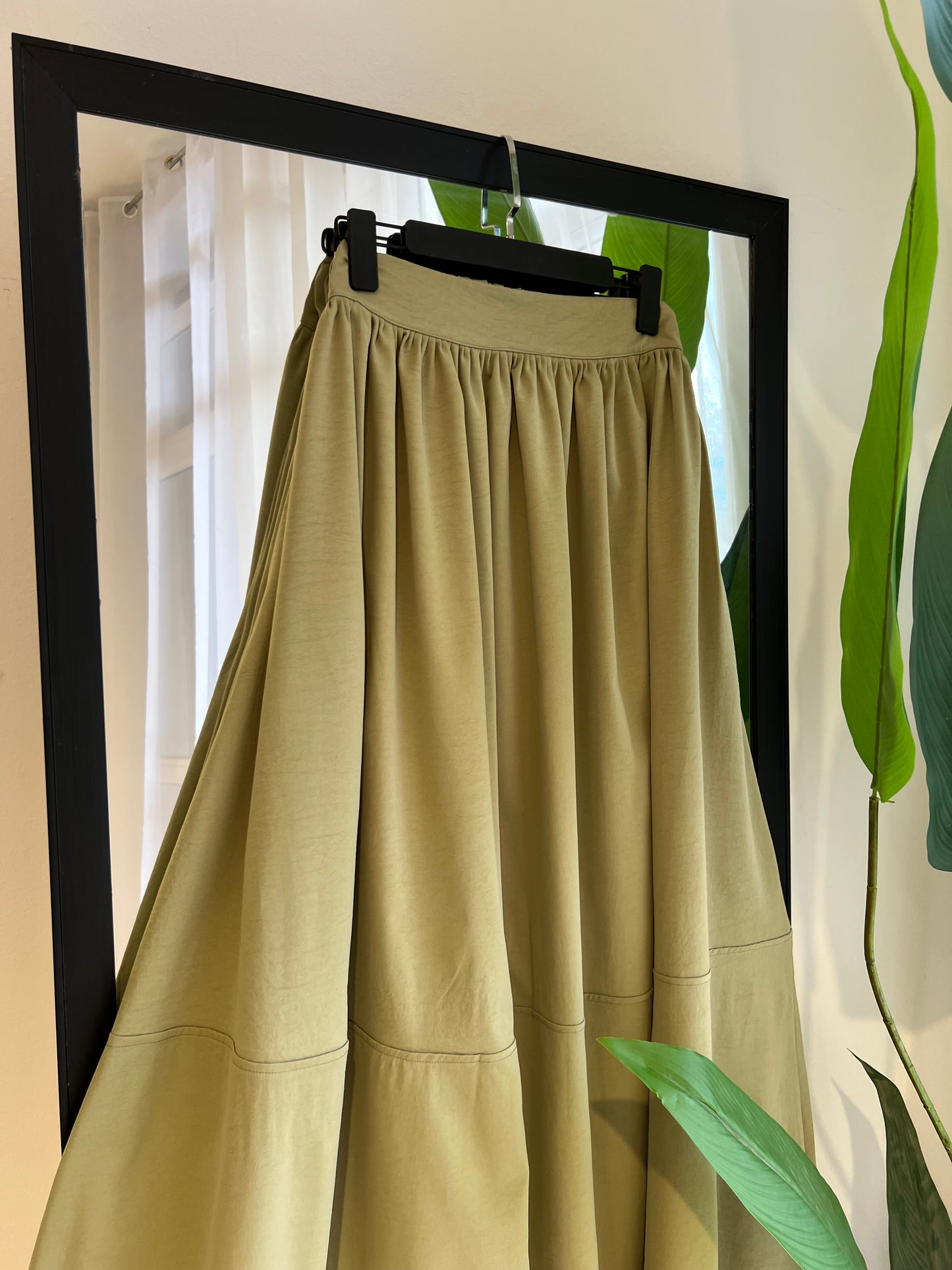 JUPE CLOCHE AVEC BANDE