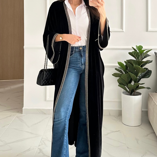KIMONO KATIFA VELVET AVEC SFIFFA SKALI
