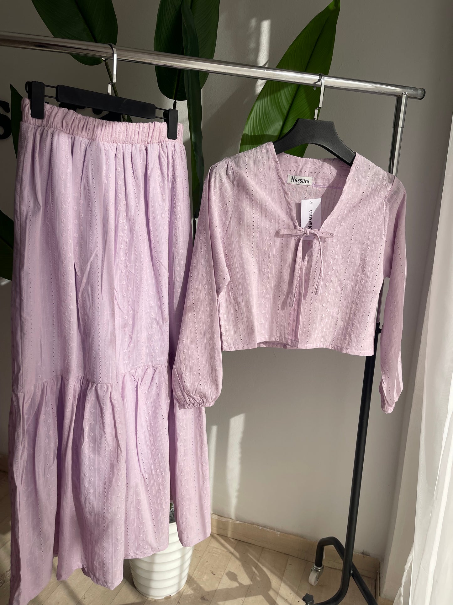 ensemble ice Cream en broderie anglaise couton