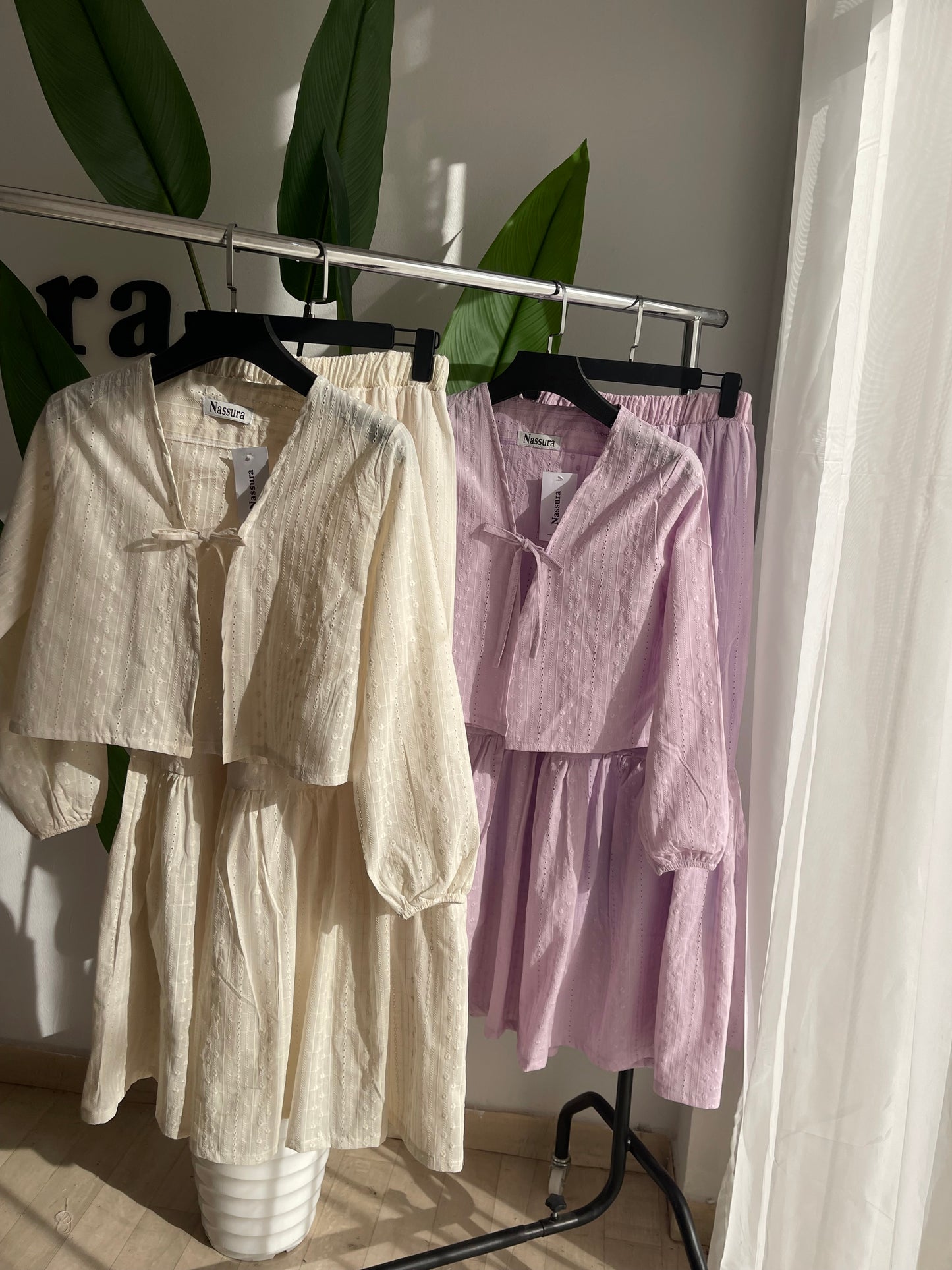 ensemble ice Cream en broderie anglaise couton