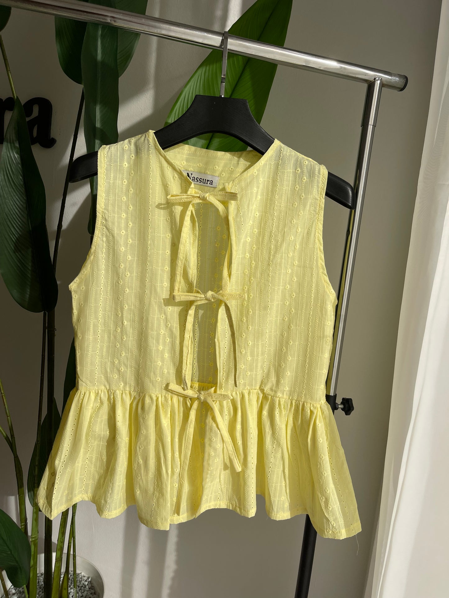 HAUT "Gelato" EN BRODERIE ANGLAISE COUTON