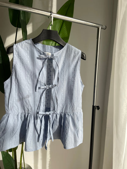 HAUT "Gelato" EN BRODERIE ANGLAISE COUTON
