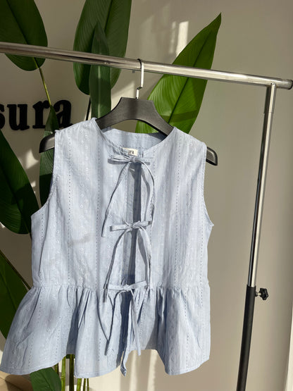 HAUT "Gelato" EN BRODERIE ANGLAISE COUTON