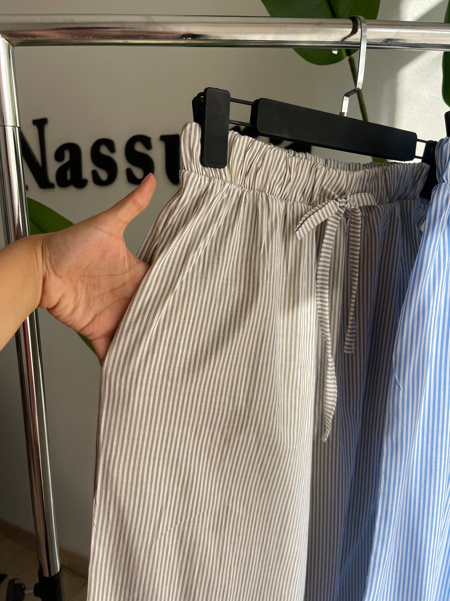 PANTALON A RAYURE COUTON