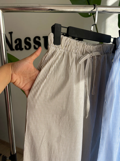 PANTALON A RAYURE COUTON