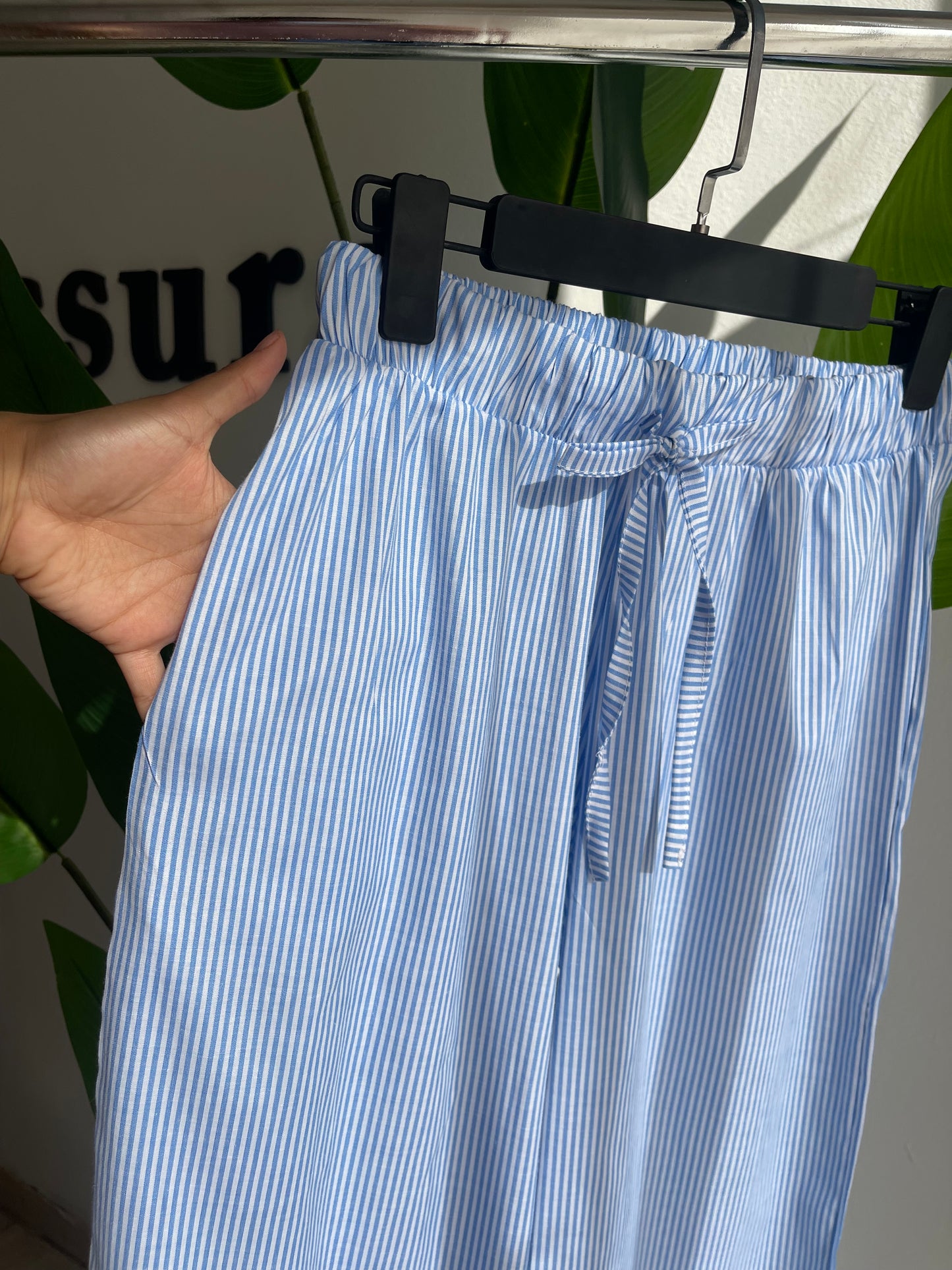PANTALON A RAYURE COUTON