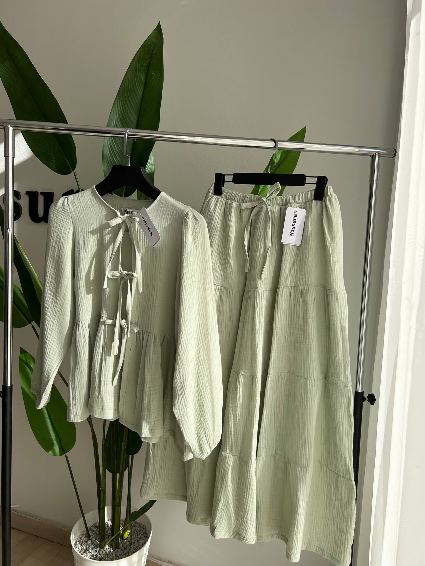 ENSEMBLE "SARABE" EN COUTON GAZE
