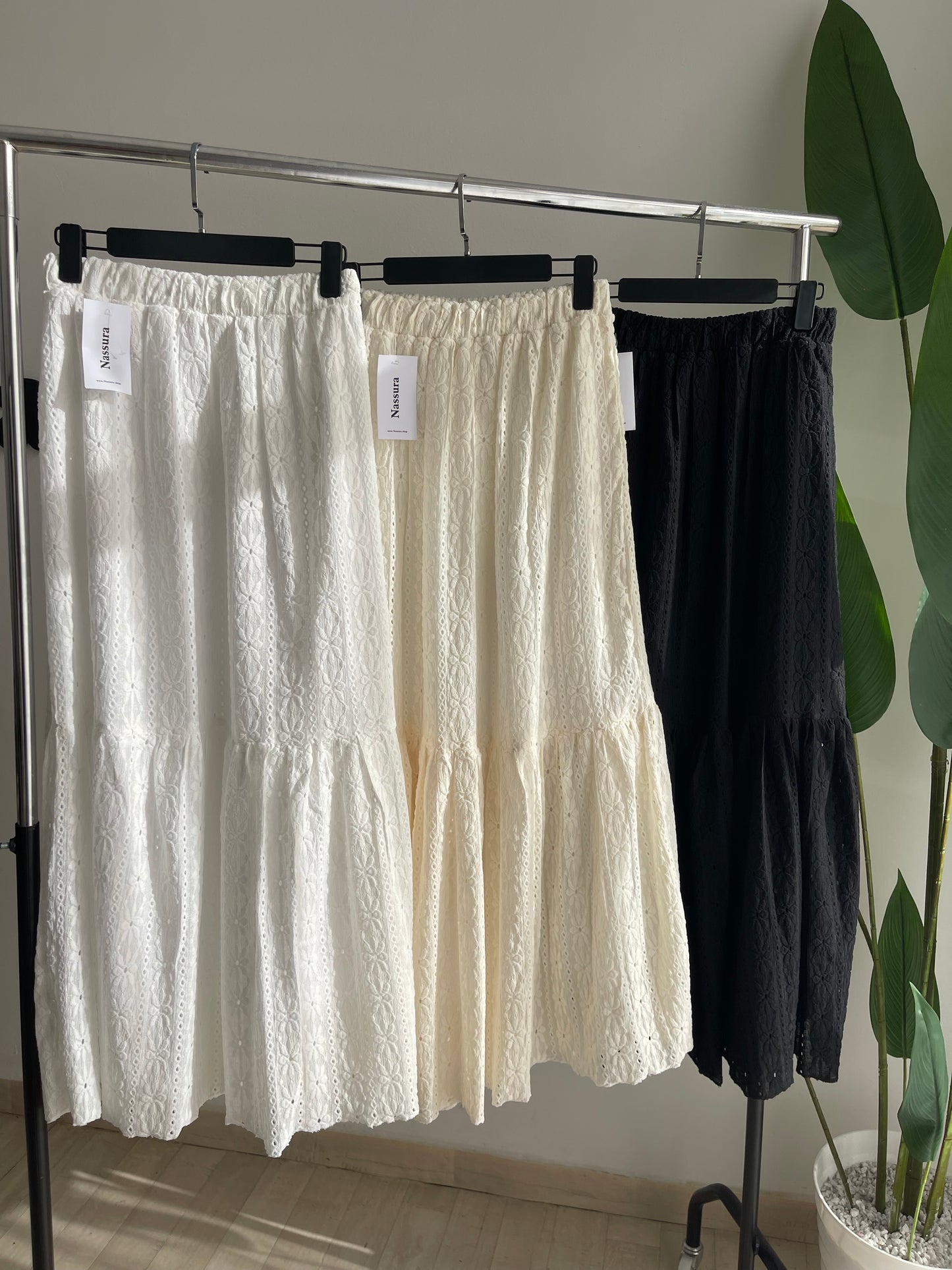 jupe broderie anglaise