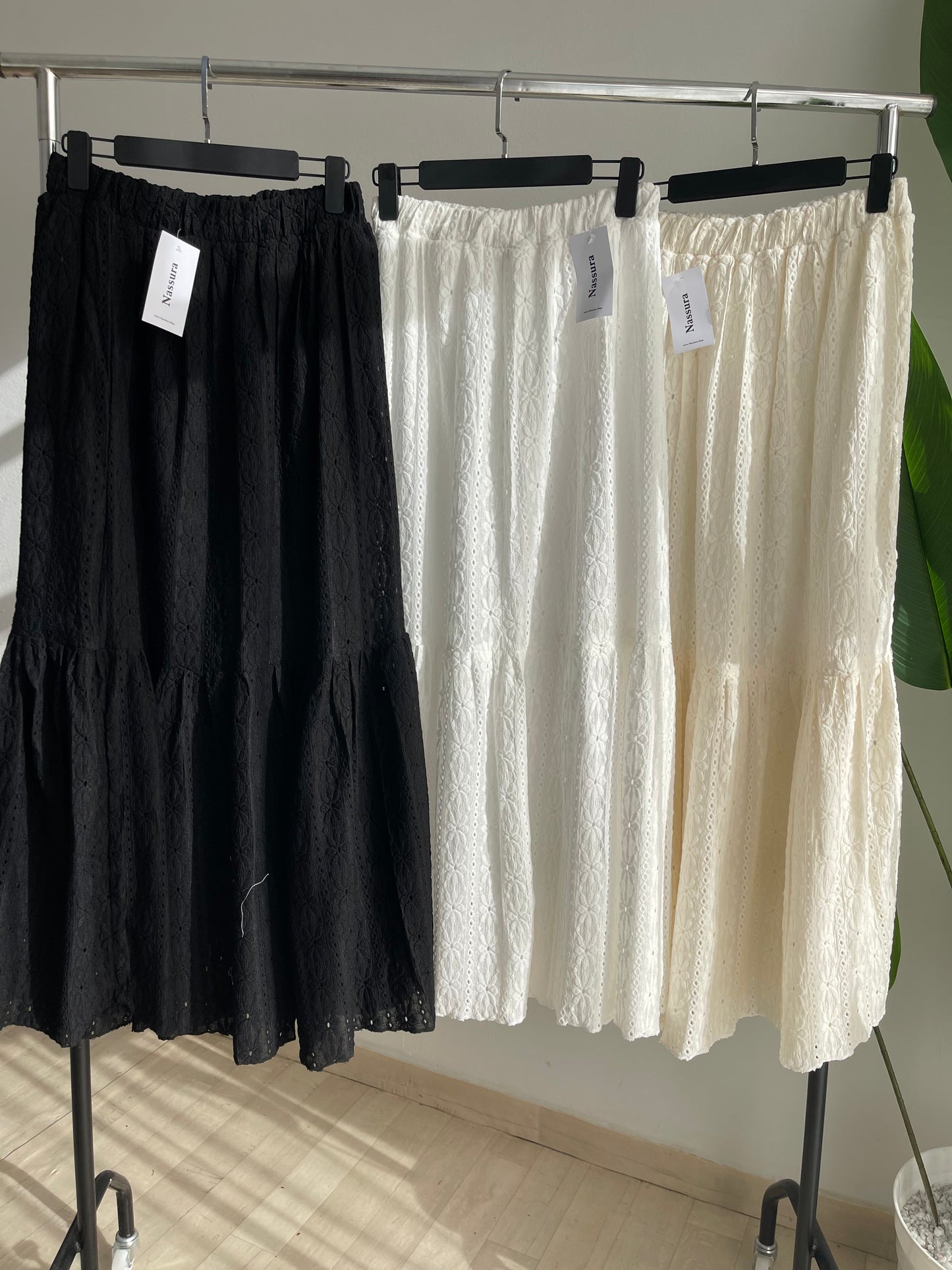 jupe broderie anglaise