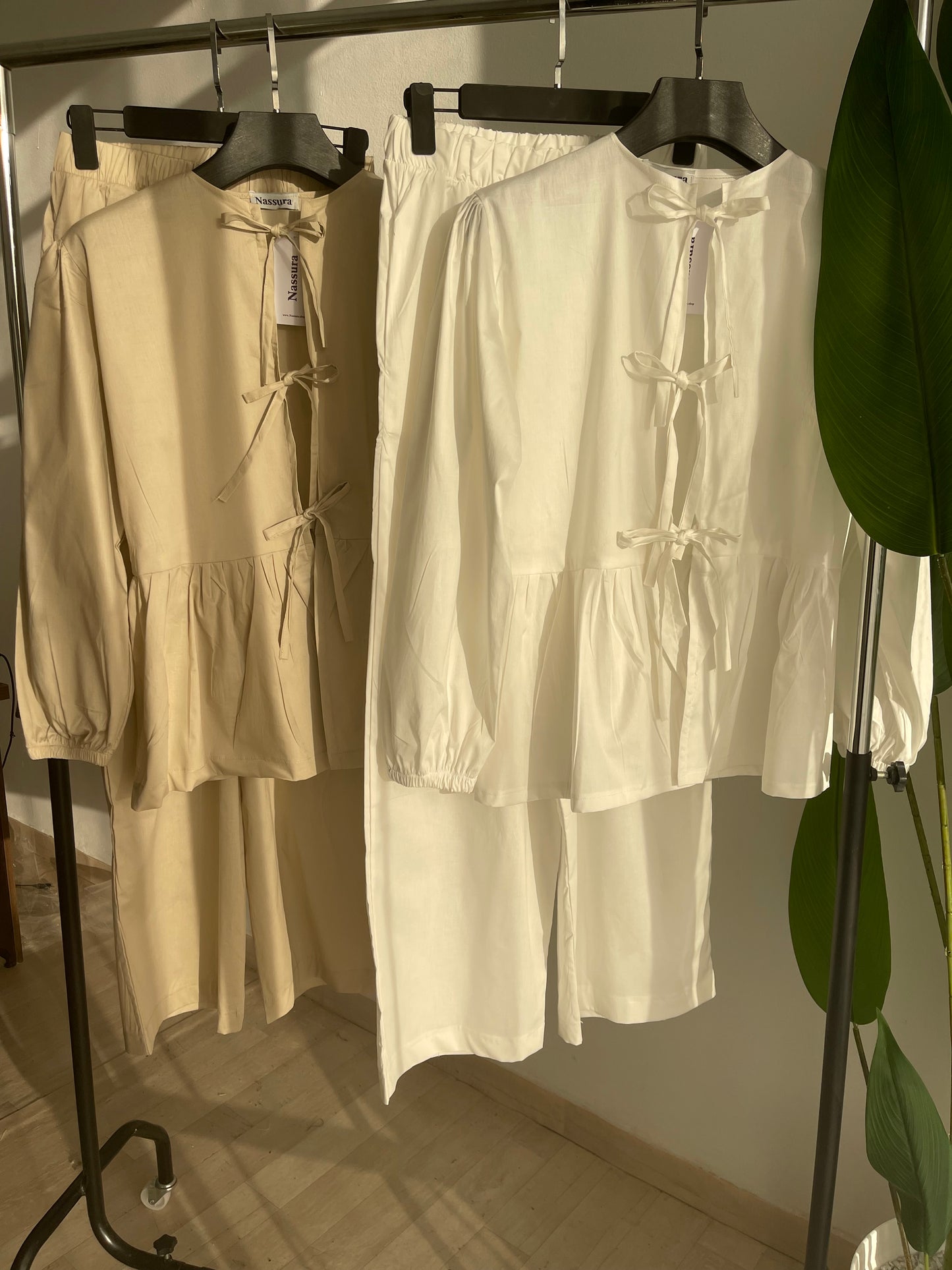 ENSEMBLE COQUETTE EN POPLINE