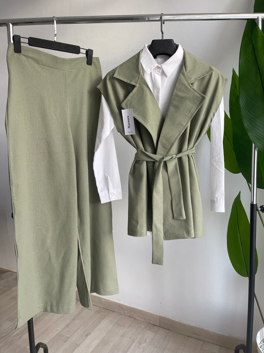 COSTUME DECONTRACTE EN LIN