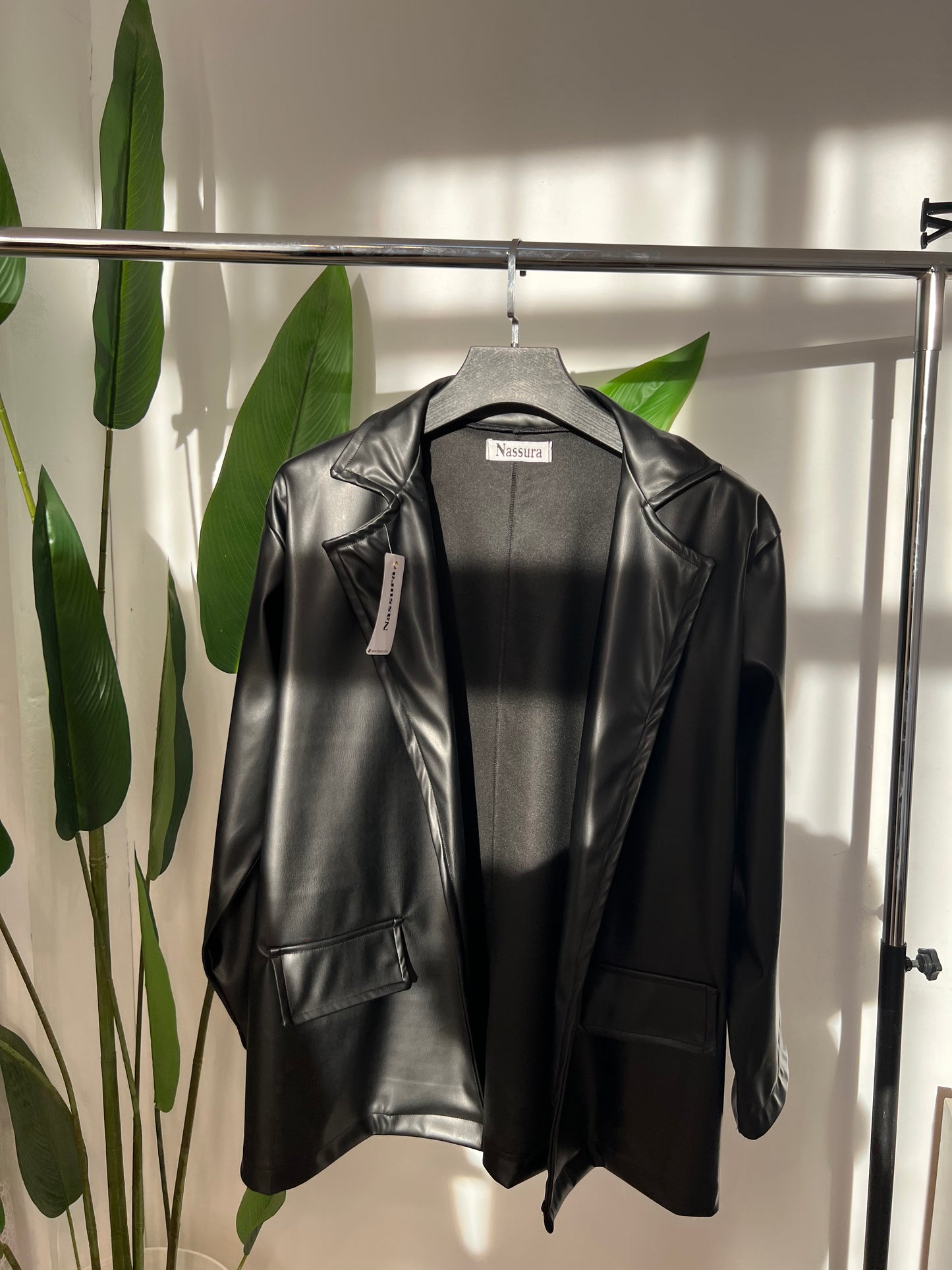 veste en cuire coton a l'intérieur