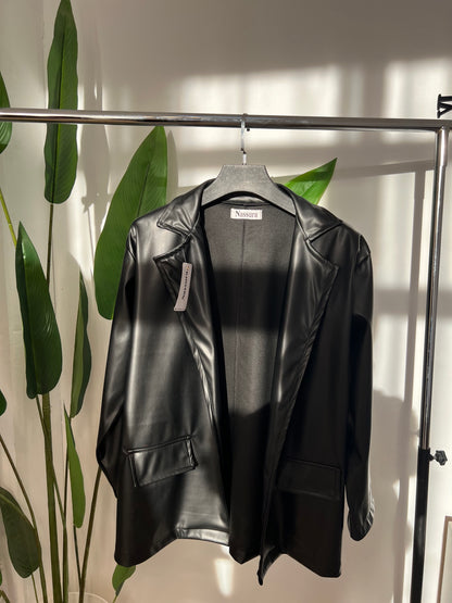 veste en cuire coton a l'intérieur