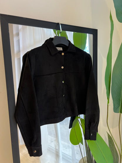 veste coupée en peau de chameau