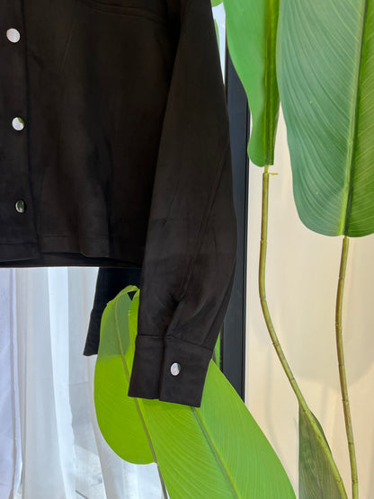 veste coupée en peau de chameau