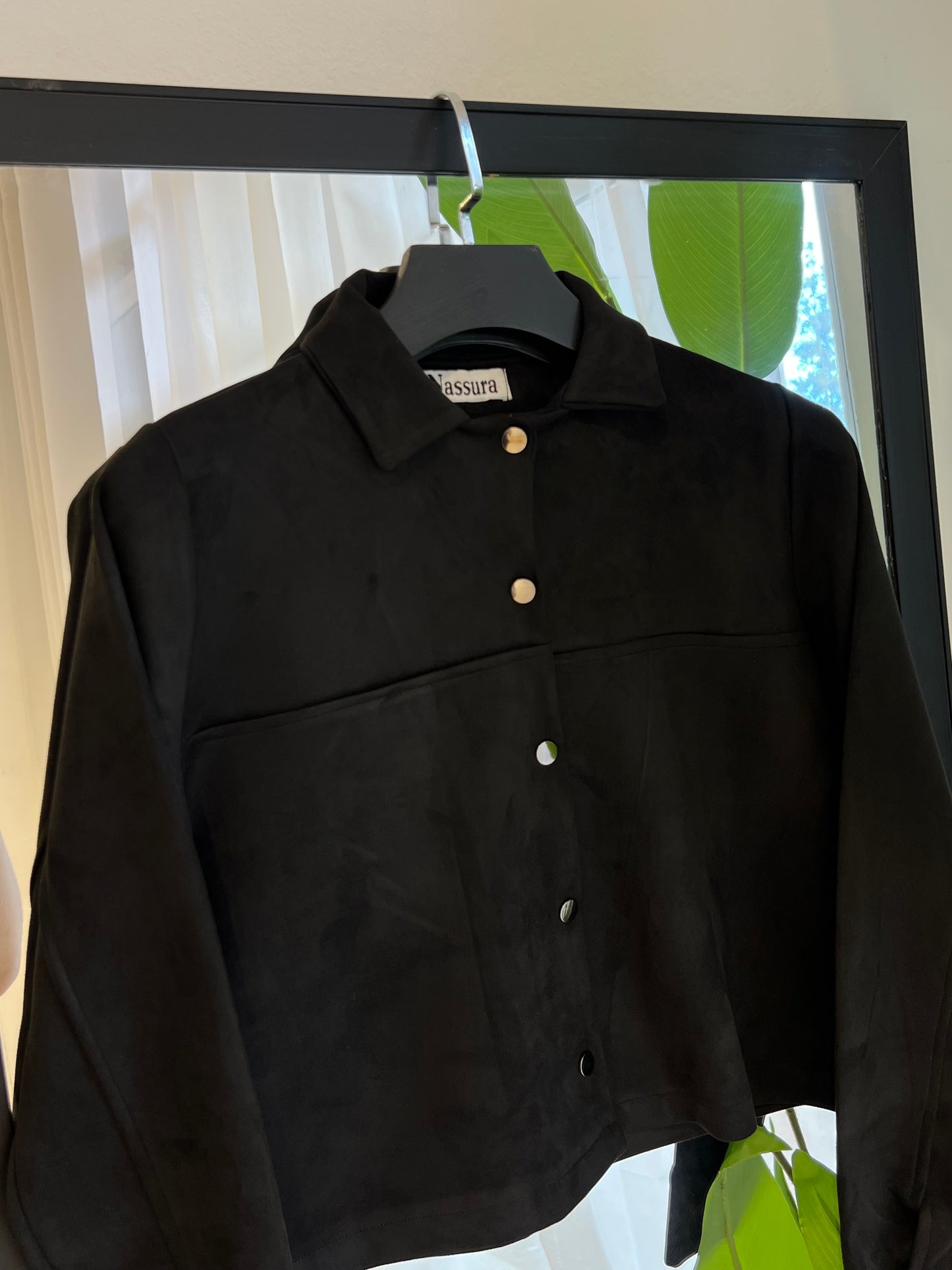 veste coupée en peau de chameau