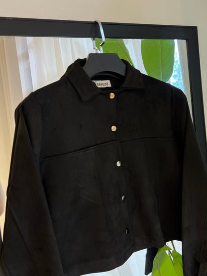 veste coupée en peau de chameau