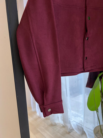 veste coupée en peau de chameau