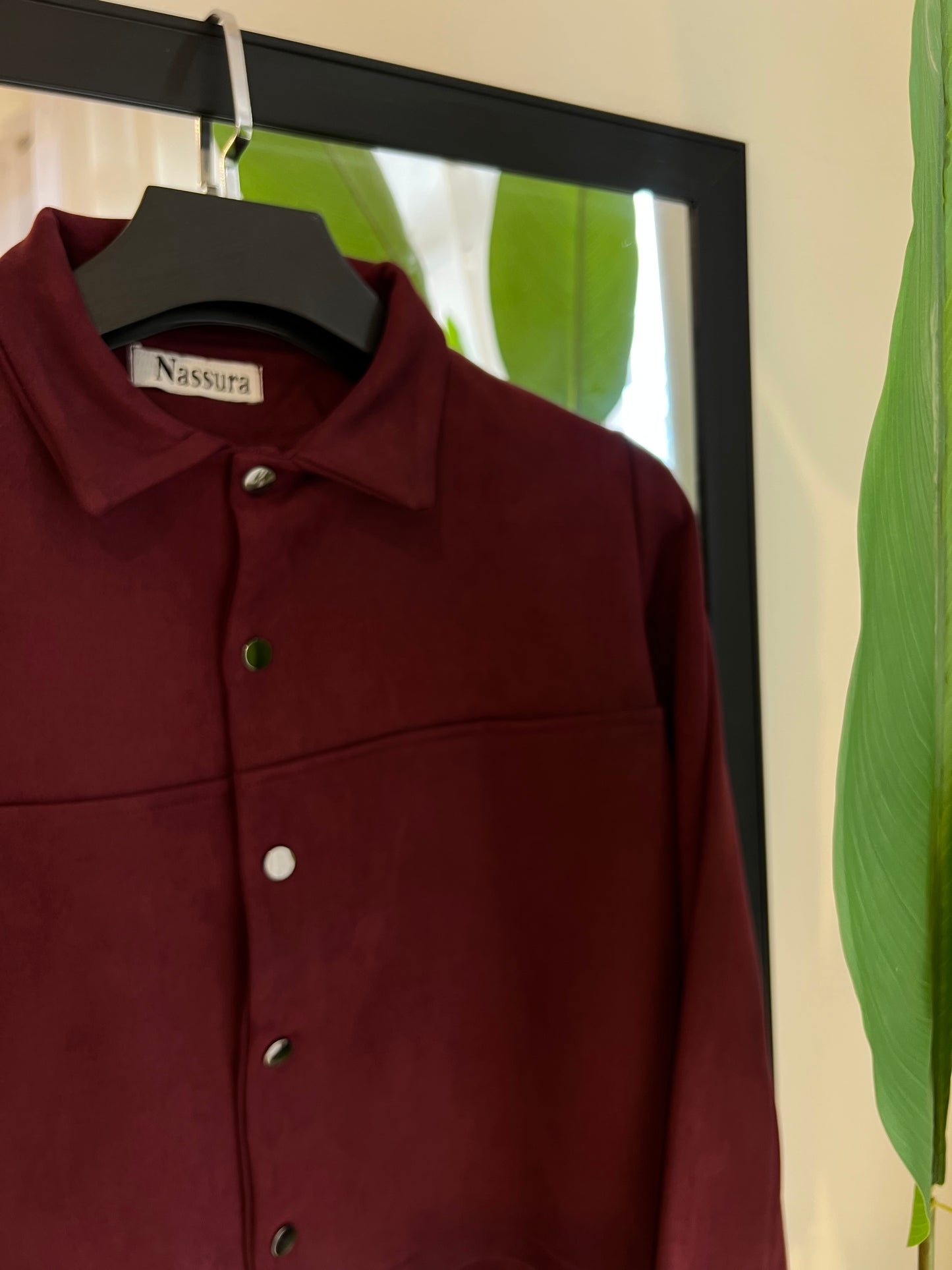 veste coupée en peau de chameau