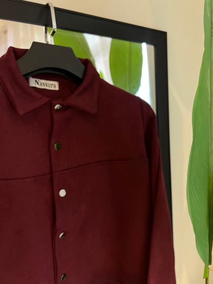 veste coupée en peau de chameau