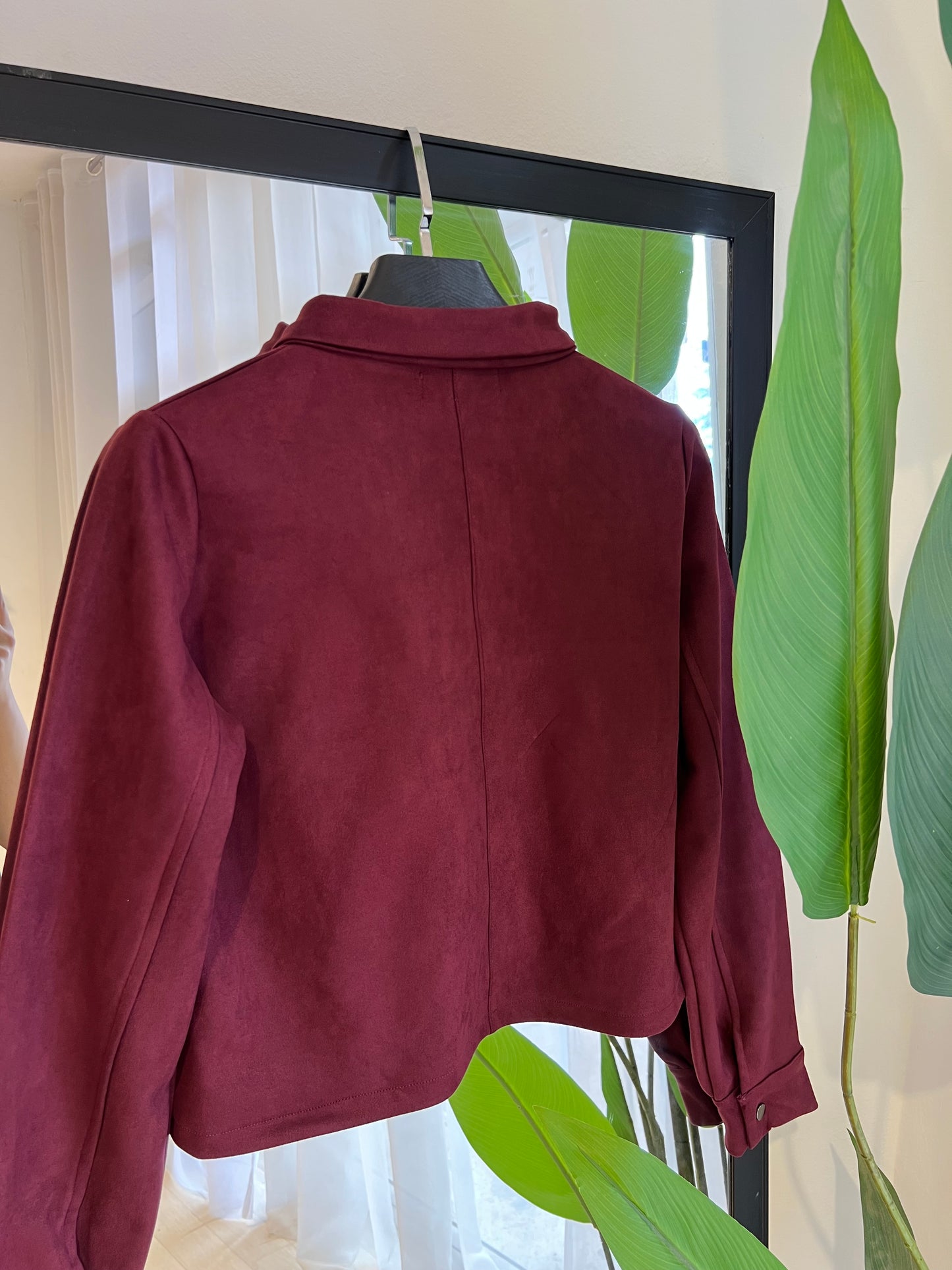 veste coupée en peau de chameau