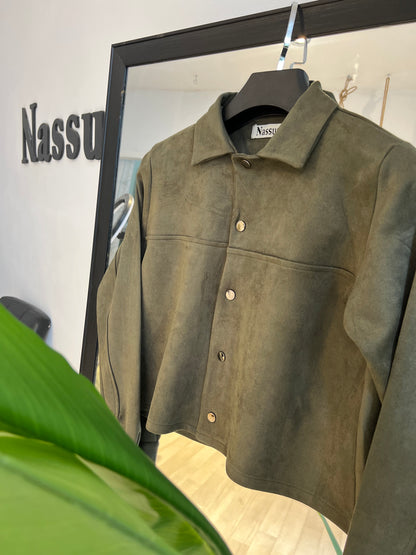 veste coupée en peau de chameau