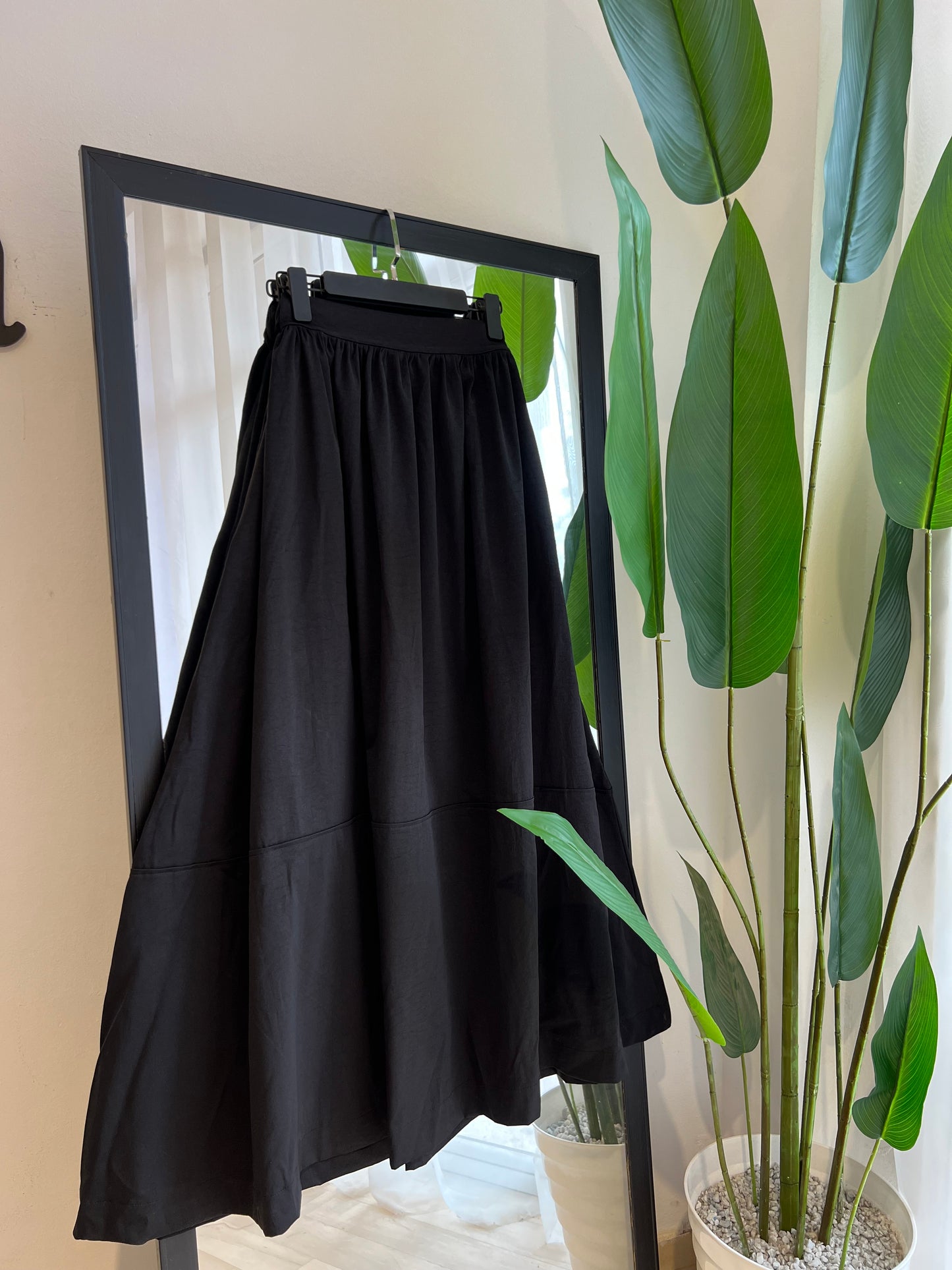 JUPE CLOCHE AVEC BANDE