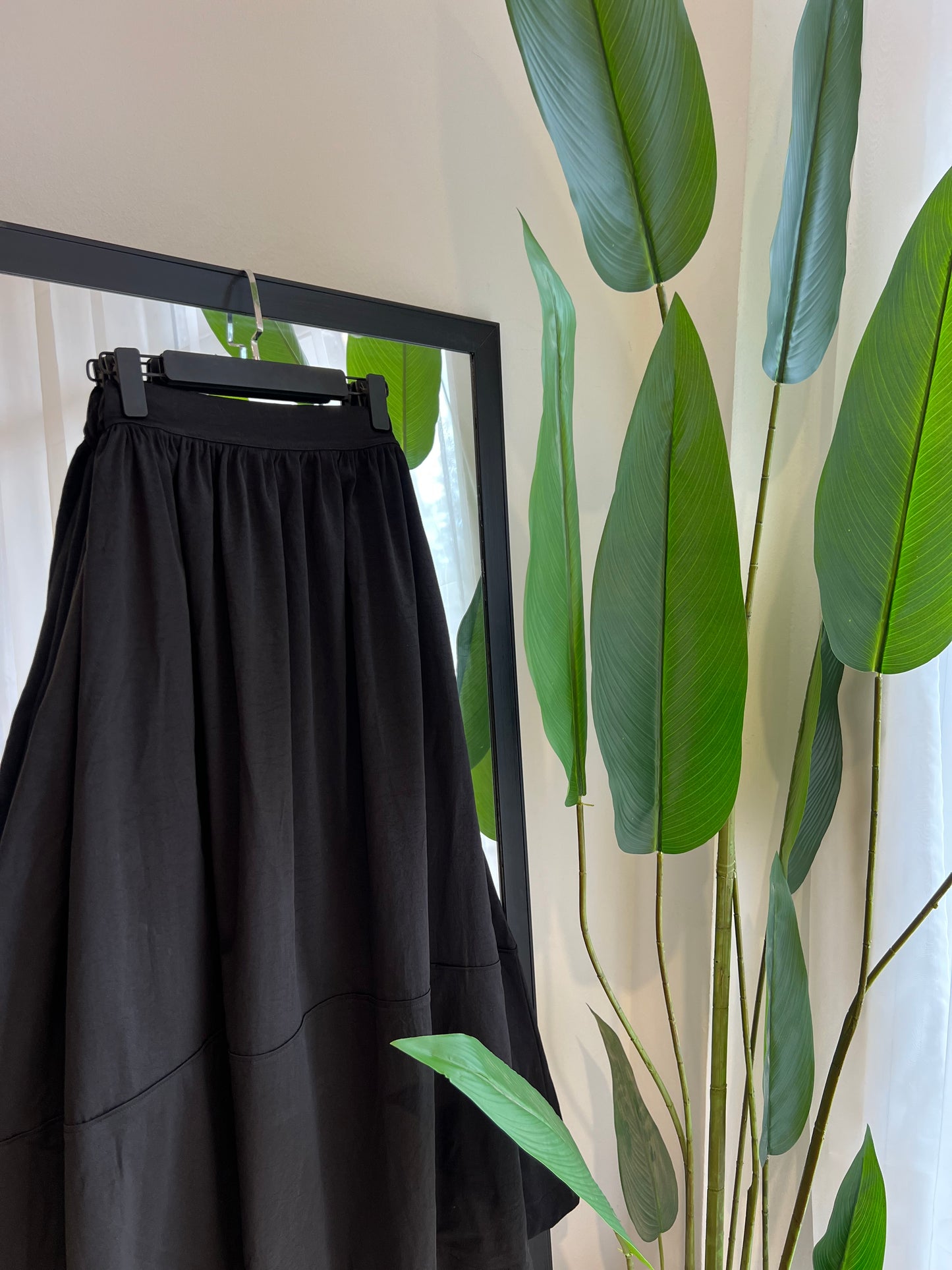 JUPE CLOCHE AVEC BANDE