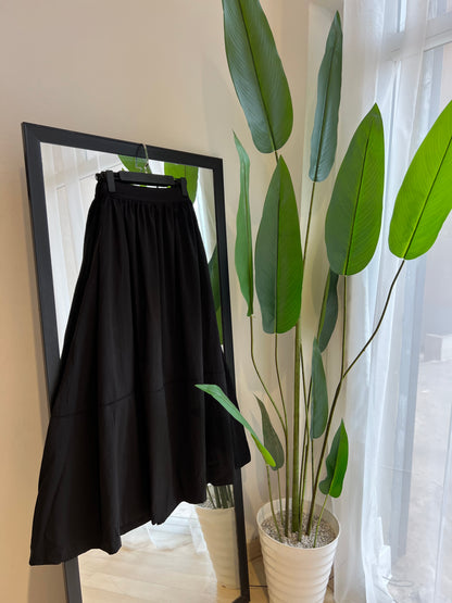 JUPE CLOCHE AVEC BANDE