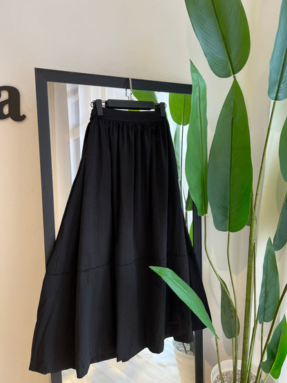 JUPE CLOCHE AVEC BANDE