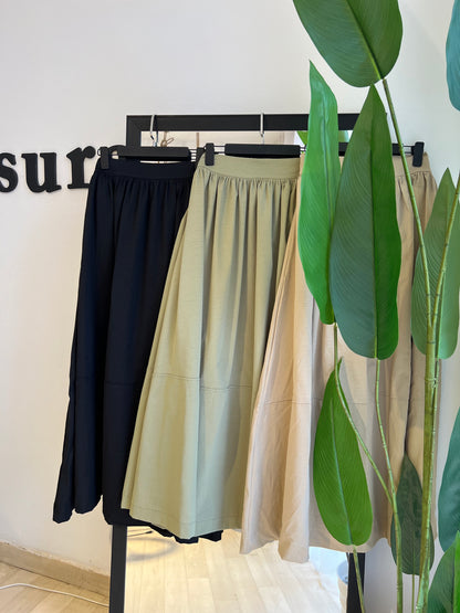 JUPE CLOCHE AVEC BANDE