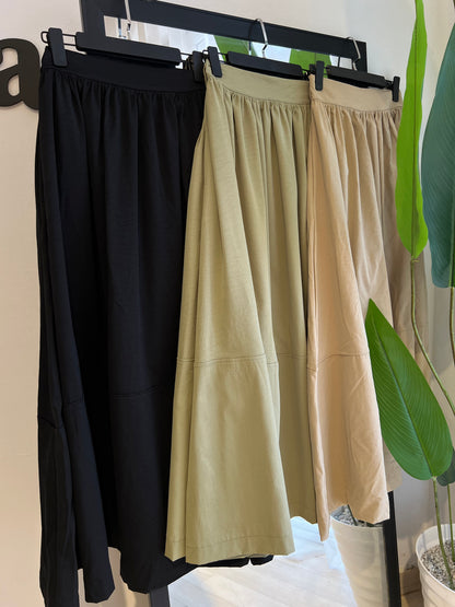 JUPE CLOCHE AVEC BANDE