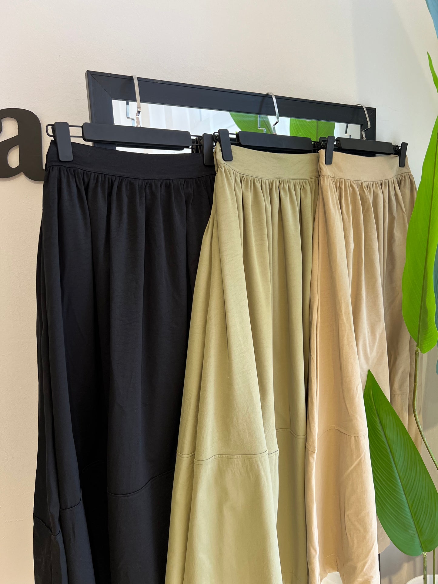 JUPE CLOCHE AVEC BANDE