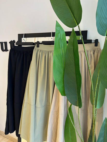 JUPE CLOCHE AVEC BANDE