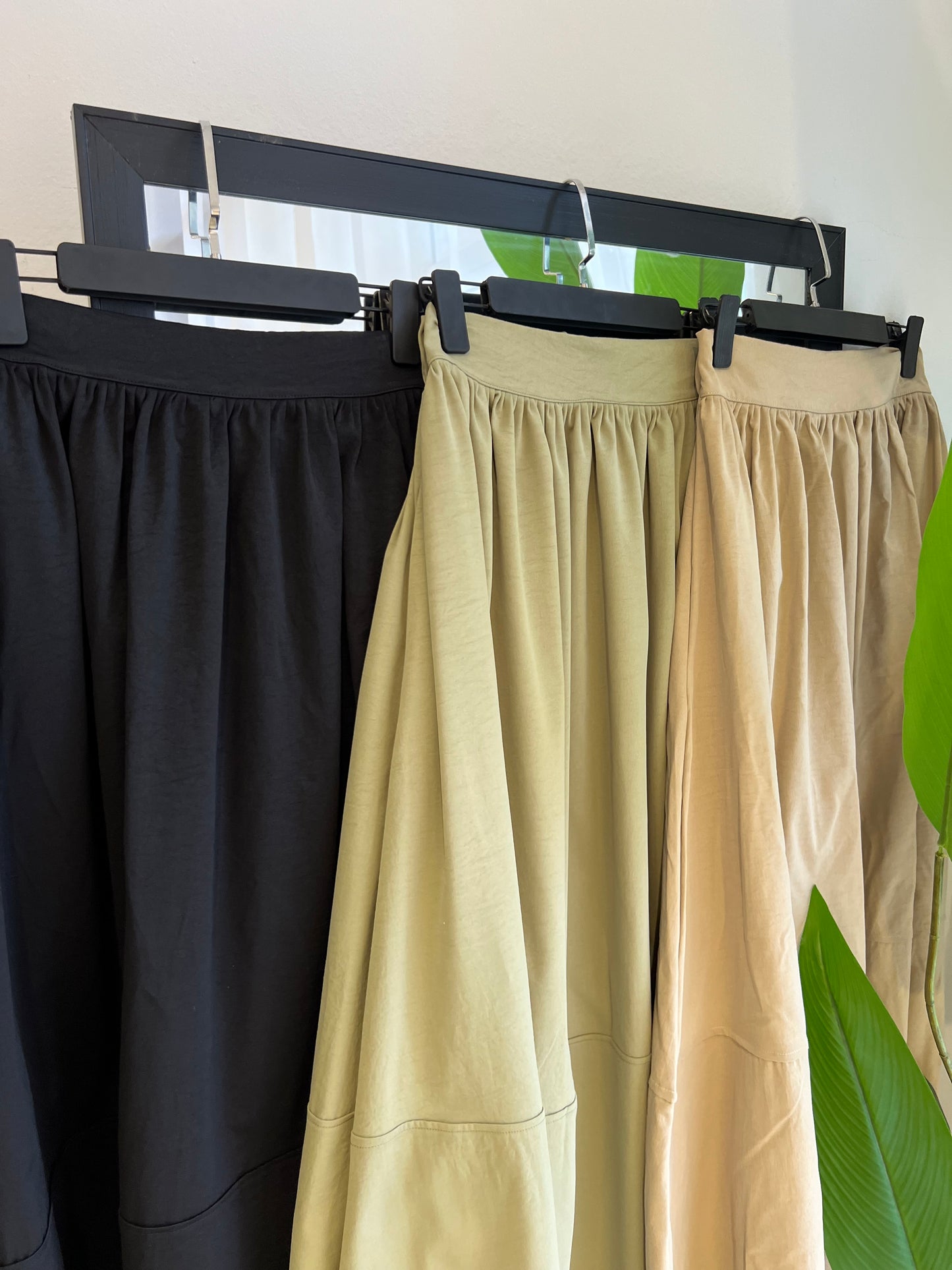 JUPE CLOCHE AVEC BANDE