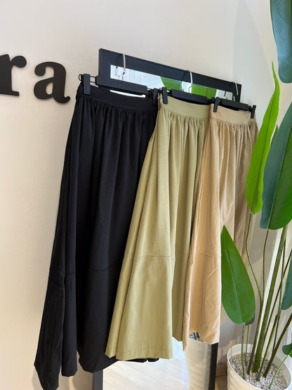 JUPE CLOCHE AVEC BANDE