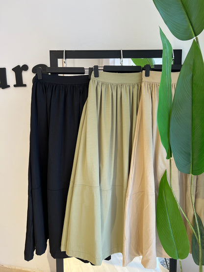 JUPE CLOCHE AVEC BANDE