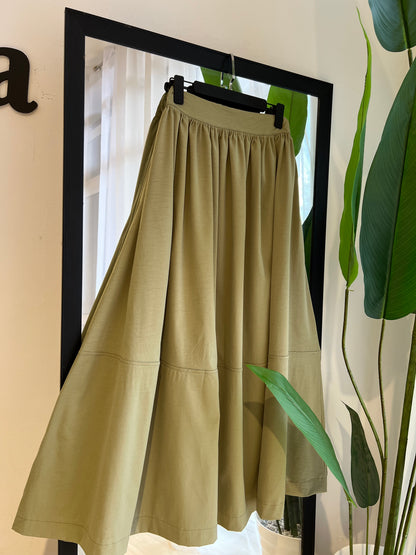 JUPE CLOCHE AVEC BANDE