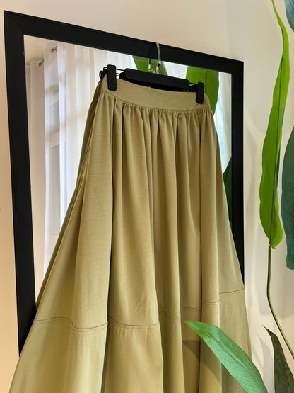 JUPE CLOCHE AVEC BANDE