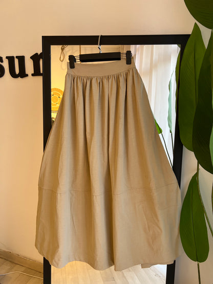 JUPE CLOCHE AVEC BANDE