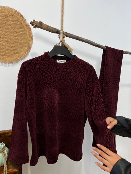 PULL EN LAINE AVEC ECHARPE