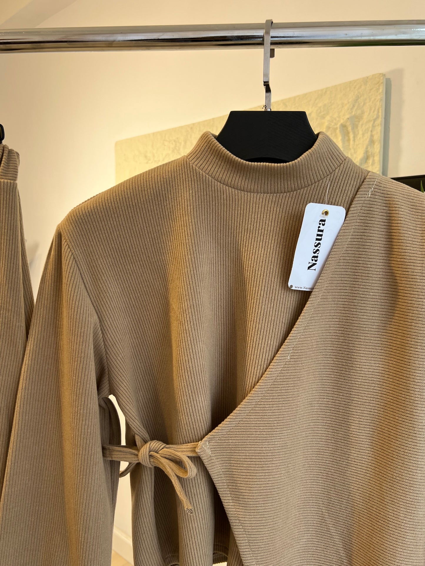 ENSEMBLE ROSE EN LAINE cotlé