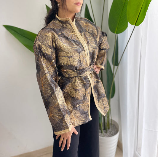 VESTE BROCAR  3D A FLEUR